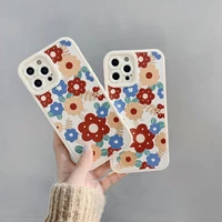 colorful flower soft silicone phone case for iphone 13 12 11 pro max xr x xs max phone shockproof case