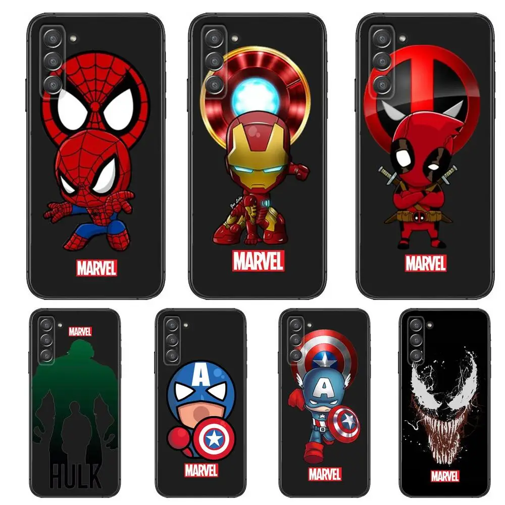 

Marvel Iron Man Spiderman Phone cover hull For SamSung Galaxy s6 s7 S8 S9 S10E S20 S21 S5 S30 Plus S20 fe 5G Lite Ultra Edge