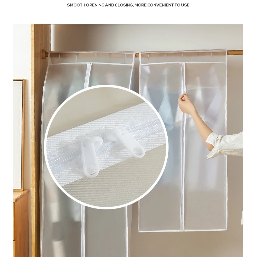 Dustproof Clothes Cover Wardrobe Hanging Organizer Storage Bags Suit Coat Dust Protector Bag for |