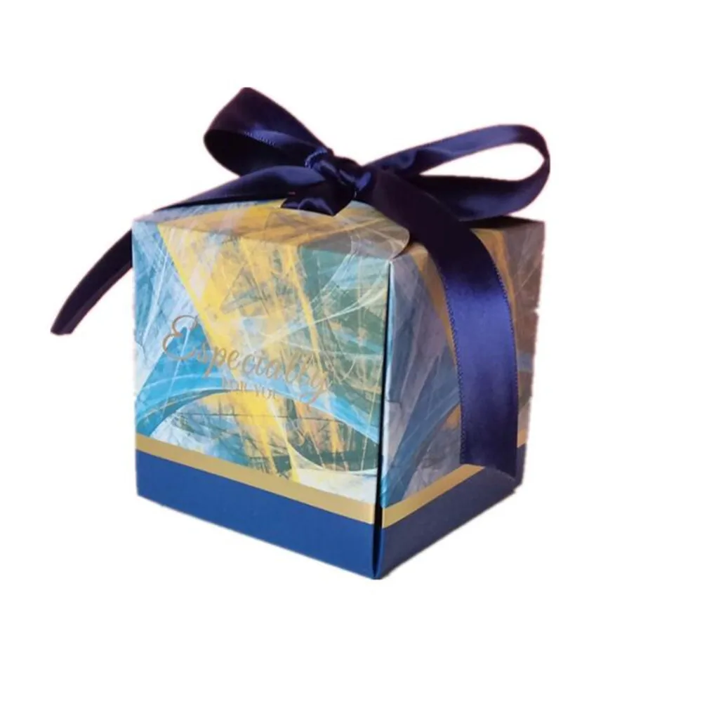 Es Wedding Favors Gifts Box For Guests Party Supplies 8x8x8 Cm Paper Chocolate Boxes Package