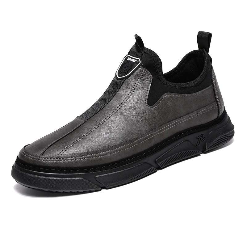 

Fashion Casual Shoes Thick Bottom Sneakers Retro Tide Man Footwear Autumn Zapatos Leather Shoes High Quality