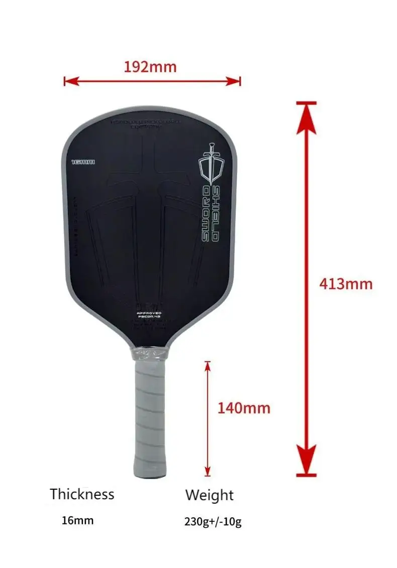 Фото SONGYI Professional T700 Весло для пиклбола из углеродного волокна Термоформованное интегрированное ядро j2nf Прочный ударопрочный №5