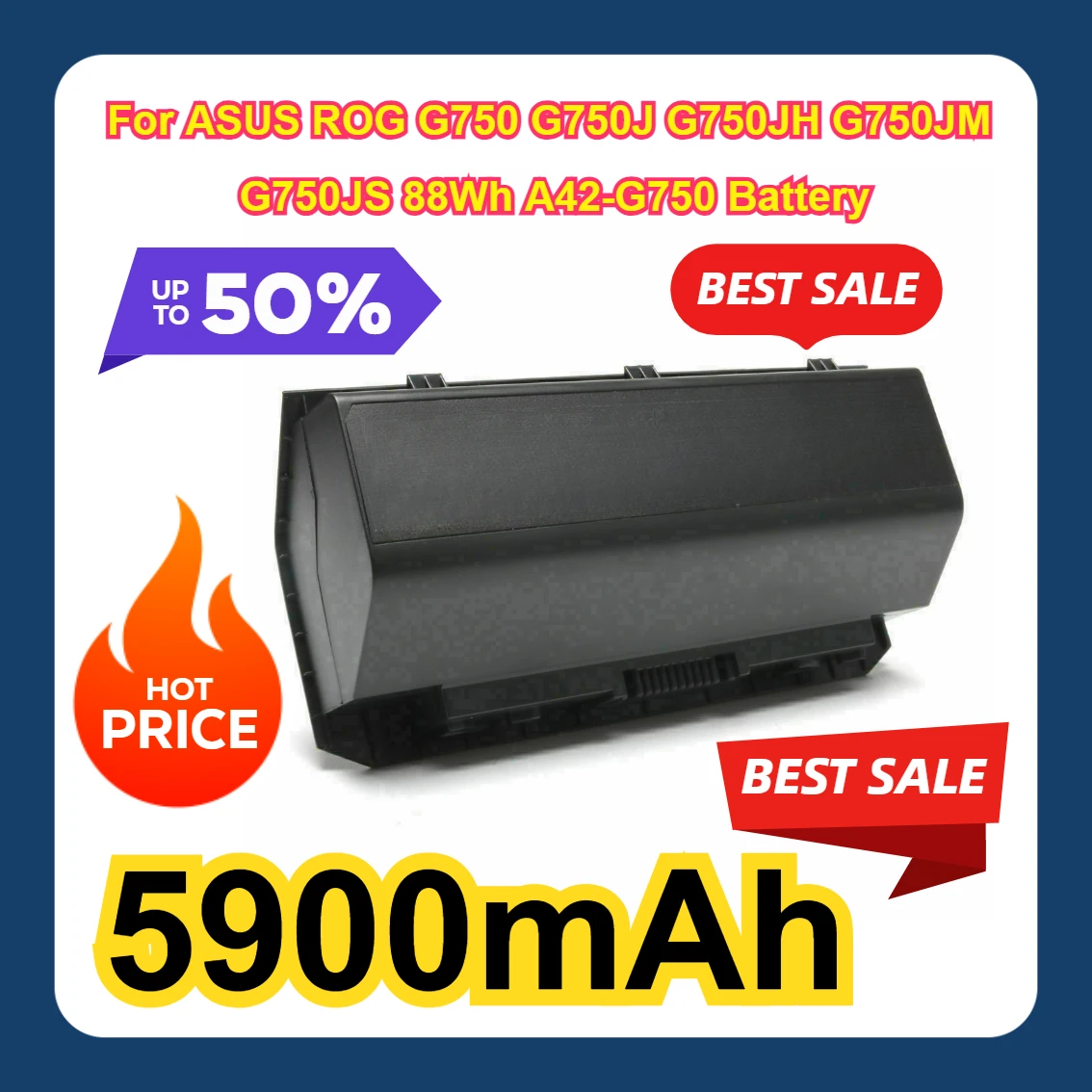 Для ASUS ROG G750 G750J G750JH G750JM G750JS 88 Втч A42-G750 аккумулятор
