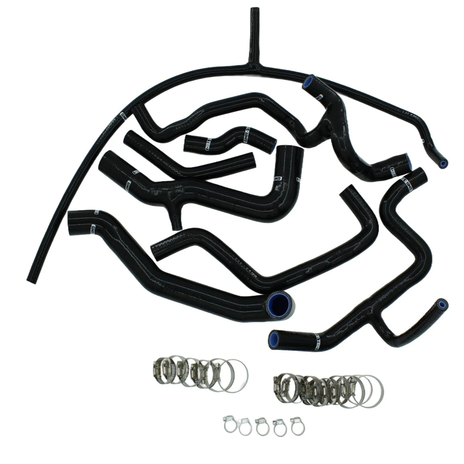 Фото Для Volkswagen Golf MK3 VR6 2.8L 2.9L 1994-1998 1997 1996 1995: Комплект силиконовых шлангов радиатора (красный, черный) №1