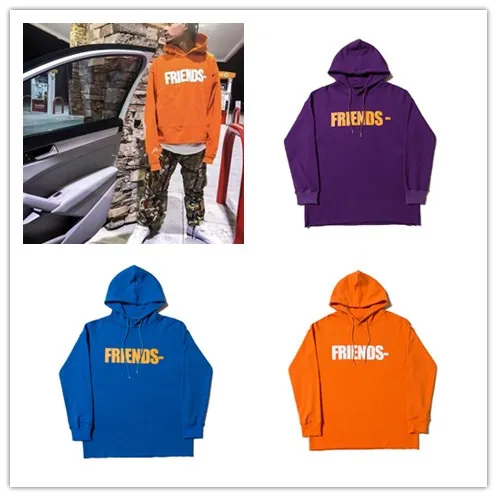 

6027 # VLONE мужские толстовки с капюшоном из 100% хлопка, мужские топы, пальто для женщин, американский бренд, хип-хоп, уличная одежда для друзей, то...