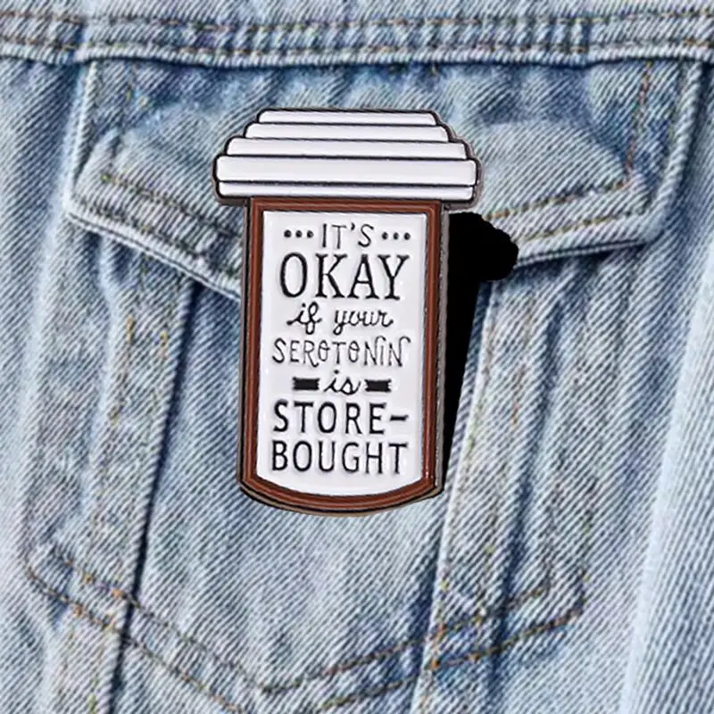 Броши с информацией о психическом здоровье на заказ значки лацканами ювелирные