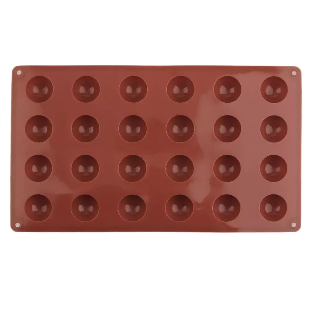 

Professional 24 Hole Round Ball Shape Chocolate Mold Silicone Cake Mold Temperature Resistant Silicone Products