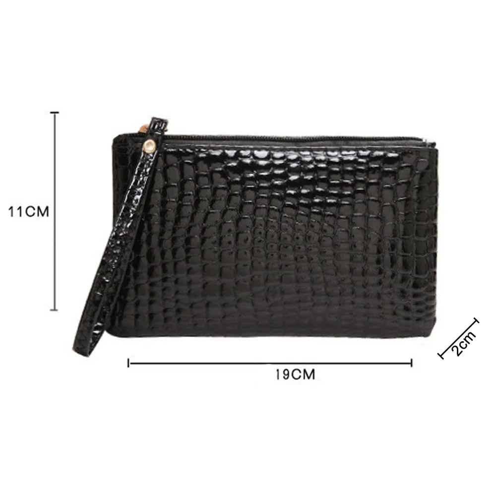 Женская сумка через плечо из искусственной кожи с крокодиловым узором