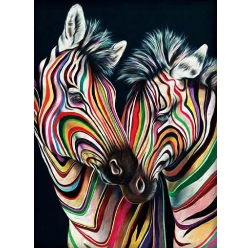 

DIY Diamond Embroidery Animal Zebra 5D Diamond Painting Art Cross Stitch Kits Rhinestone Pictures Home Decoration Gift
