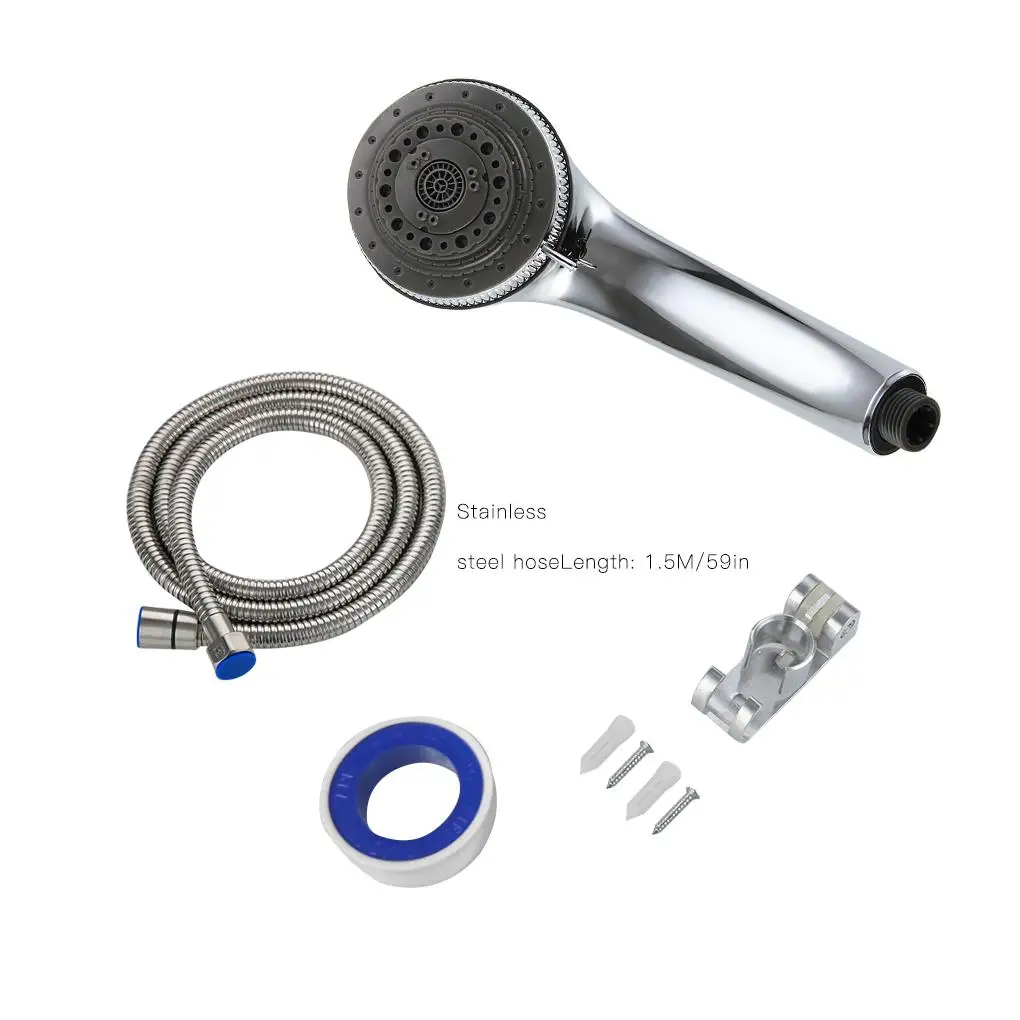 

3 шт./компл. 300 водосберегающая насадка с отверстиями, комплект дождевой насадки для душа высокого давления с держателем и шлангом, комплект ...