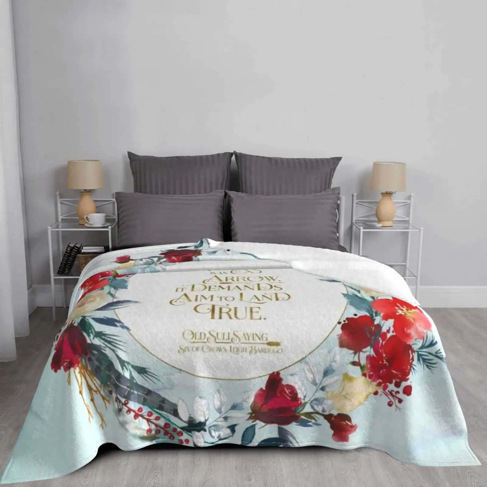 The Heart Is An Arrow... Six Of Crows Цитата Низкая цена Новый принт Новинка Модное мягкое теплое