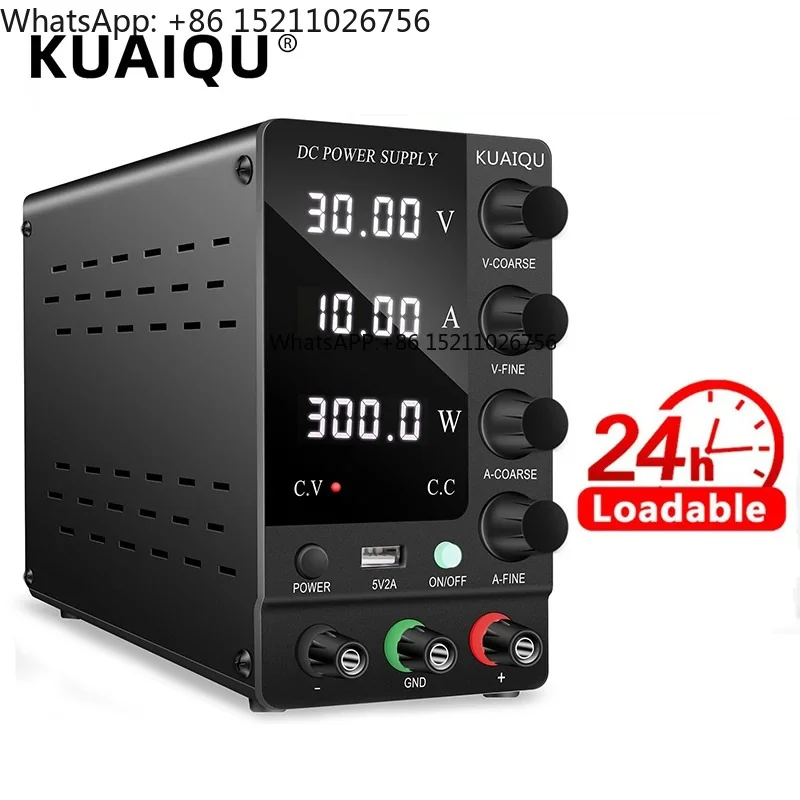 Фото Лабораторный регулируемый источник питания NICE-POWER SPS-C3010, черный, 30В 10А, высокоточный, по выгодной цене №1