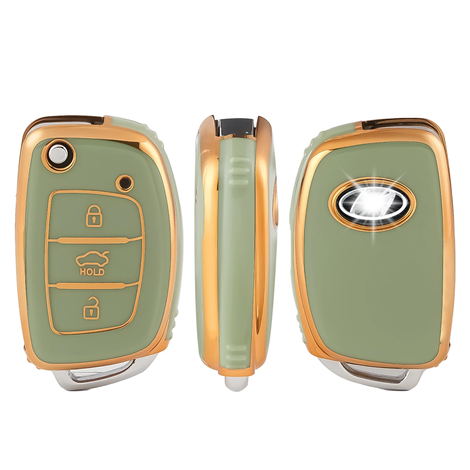 Складной ключ с 3 кнопками из ТПУ чехол для автомобильного ключа Hyundai Sonata Ix35 IX45 IX25
