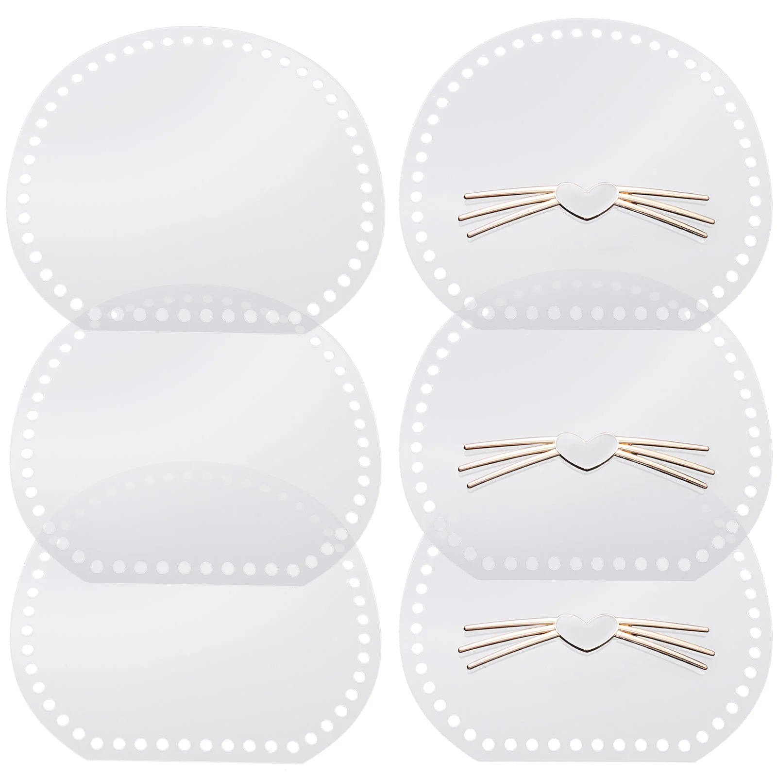 

Transparent Acrylic Sheet Crochet Accessories Bag Weaving Boards DIY Tools The Cat Handmade Clear Alloy Parts