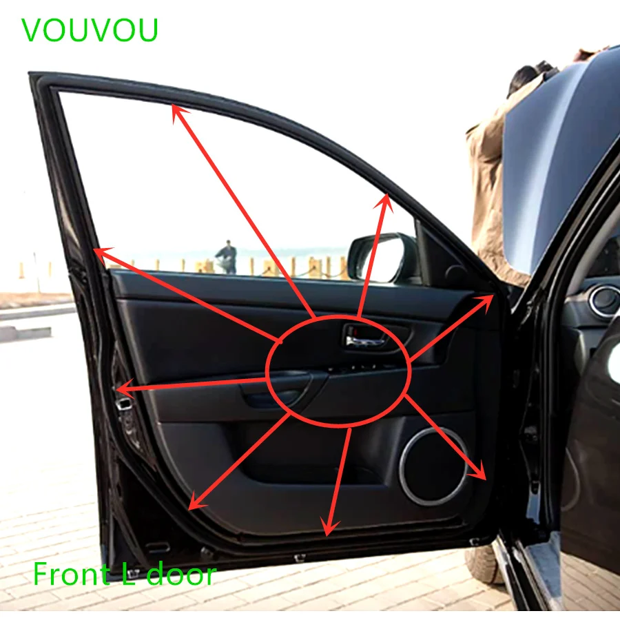 

Автомобильные аксессуары BP4K-59-760, уплотнитель для кузова, двери, резиновое уплотнение для Mazda 3 BK 2004-2008, хэтчбек, 5 дверей