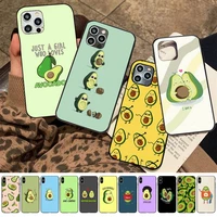 maiyaca cute cartoon fruit avocado phone case for iphone 11 12 13 mini pro xs max 8 7 6 6s plus x 5s se 2020 xr case