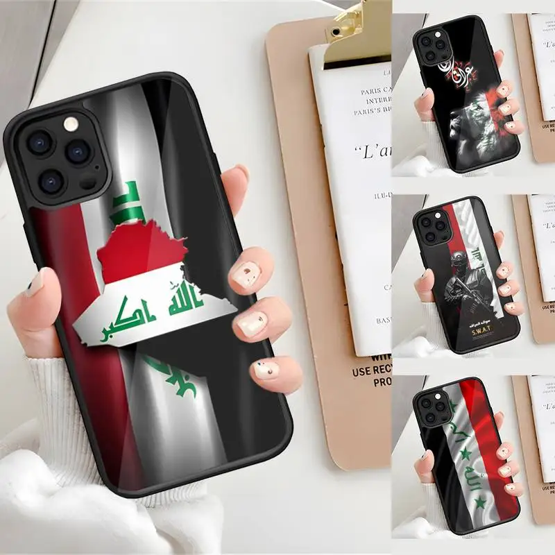 

Iraqi Flag Phone Case PC+TPU Funda For Samsung Galaxy S20 S10 S21 S22 S30 Plus Ultra Note 10 Pro 20 Classic Cover