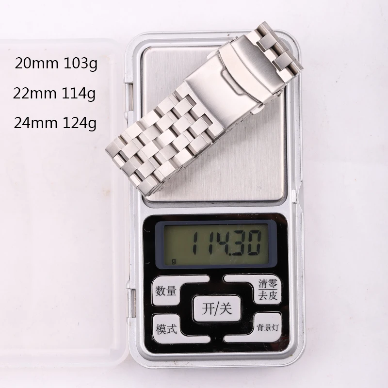 Stainless Steel Watch Strap Bracelet 18mm 20mm 22mm 24mm Men Solid Metal Brushed Watchband For Samsung Huawei Band Accessories