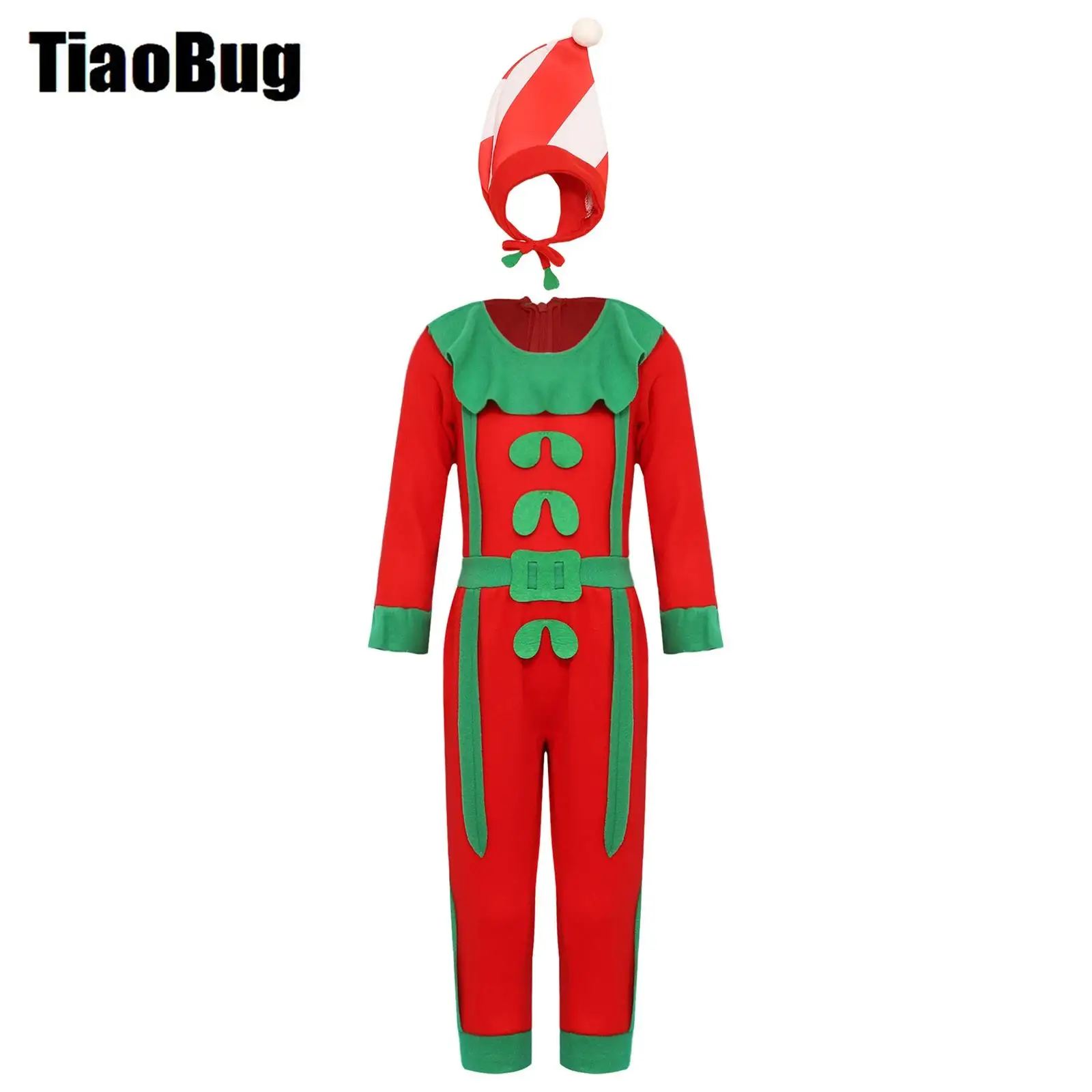 Детский карнавальный костюм рождественского эльфа унисекс для рождественской