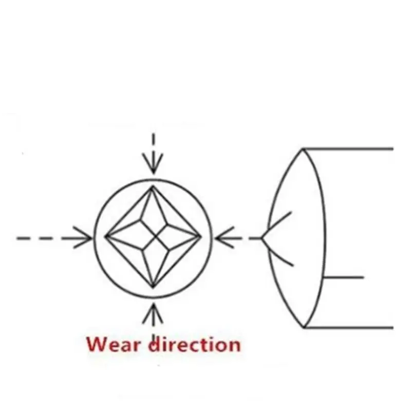 Фото Новый алмазный инструмент для правки шлифовальных кругов 6X Octahedron Tip Diamond Dresser (для заточки и правки каменных инструментов) №5