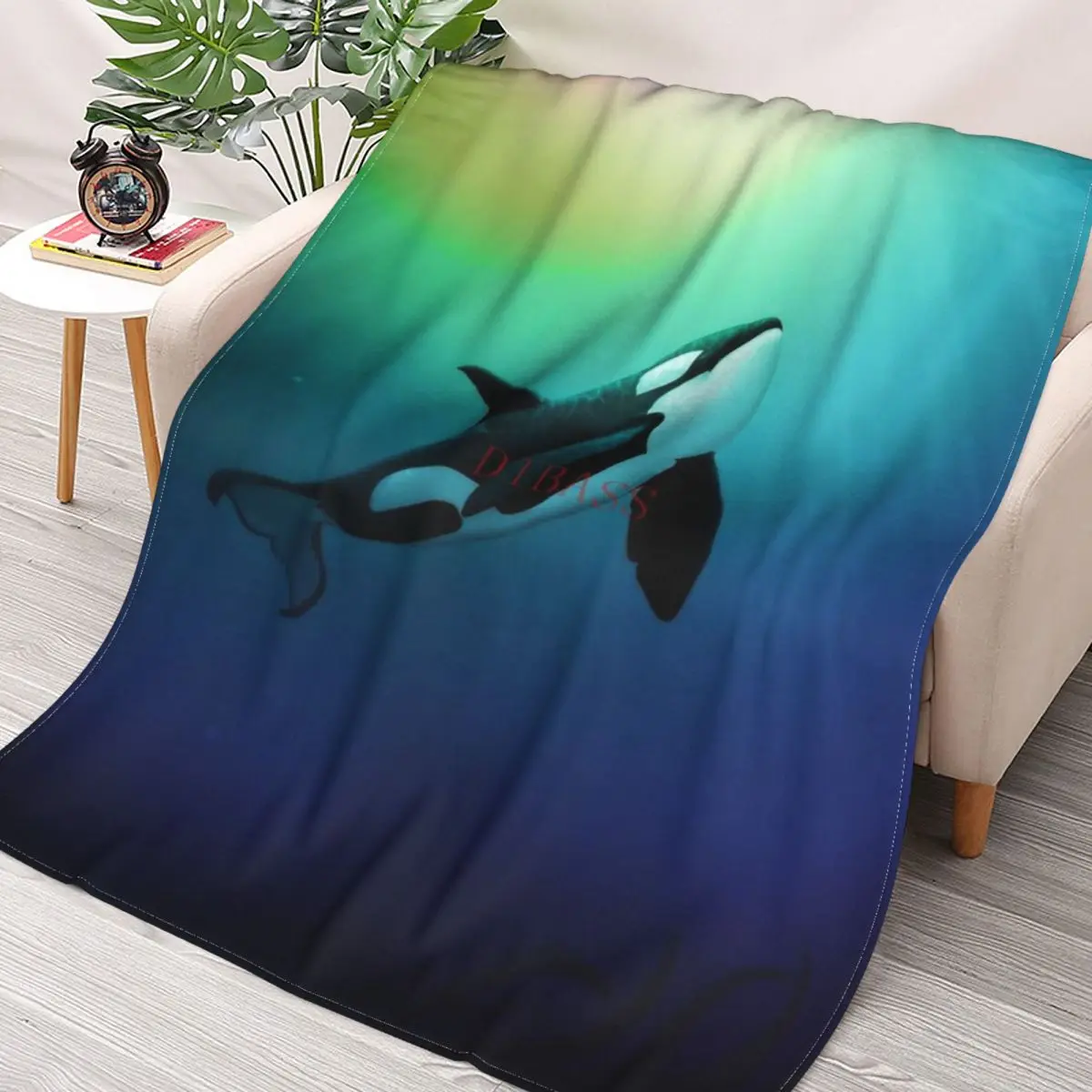 

The Dreamer поднимается художественным янтарным морским 3D-принтом, фланелевое одеяло