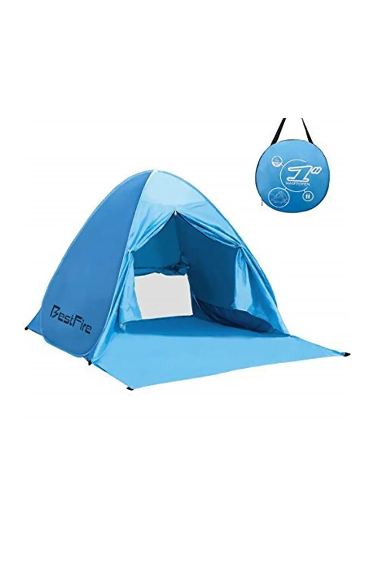 

Brand: Bestfire Outdoor Automatic Pop Up Instant Portable Cabana Beach Tent Anti Uv Protective Sun S