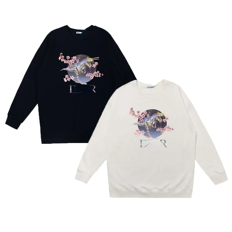 

Men's Cotton Print Crew Neck Sweater Casual Jacket