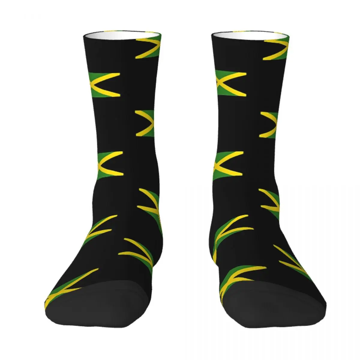 

Jamaica Cushion Sock Socks Men Women Polyester Stockings Customizable Hip Hop