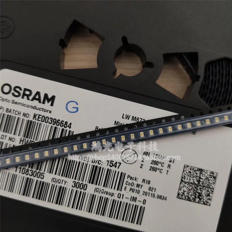50pcs OSRAM LWM673 0805 ceramic tiles white LED lights, car dashboard original LW M673 Mini 0805 white