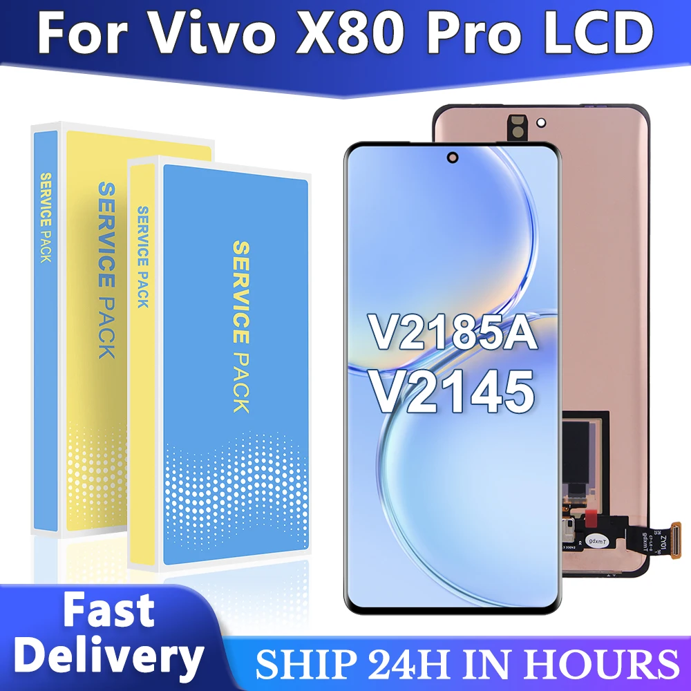 6 78 AMOLED для Vivo X80 Pro V2185A V2145 ЖК-дисплей дигитайзер сенсорного экрана в сборе замена