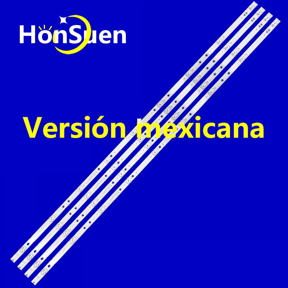 Новинка 100% дневные полоски для Sansui 50 TV Smx50f3uad 6 в 9 светодиодов