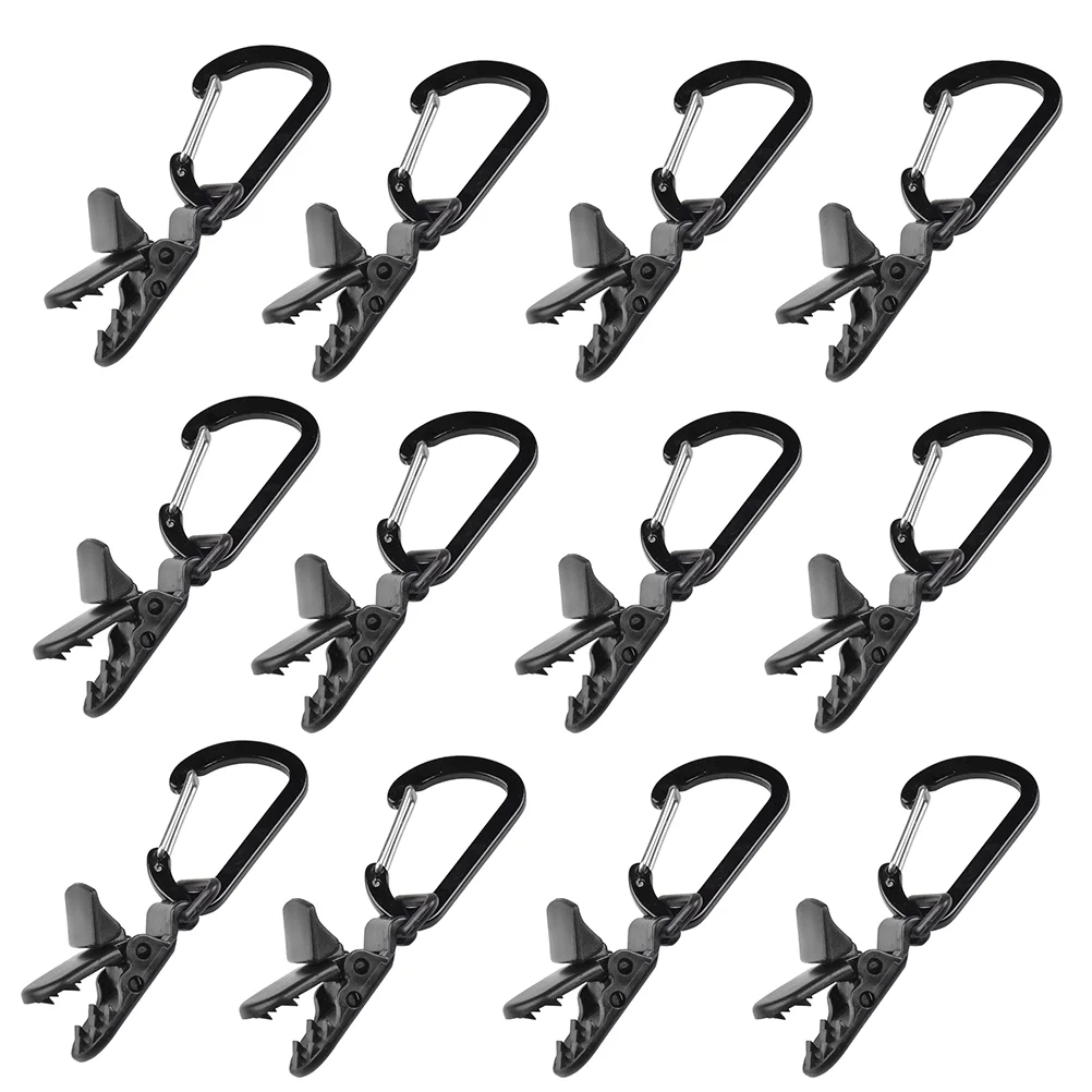 

12 шт. прочный зажим премиум-класса аксессуары Принадлежности для палатки для кемпинга на открытом воздухе