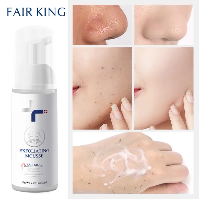 Foaming Exfoliating Mousse Deep Remove Cleaning All Skin Types Wash Face Smooth Moisturizing Skin Exfoliator Unblock Pores 60ML 3