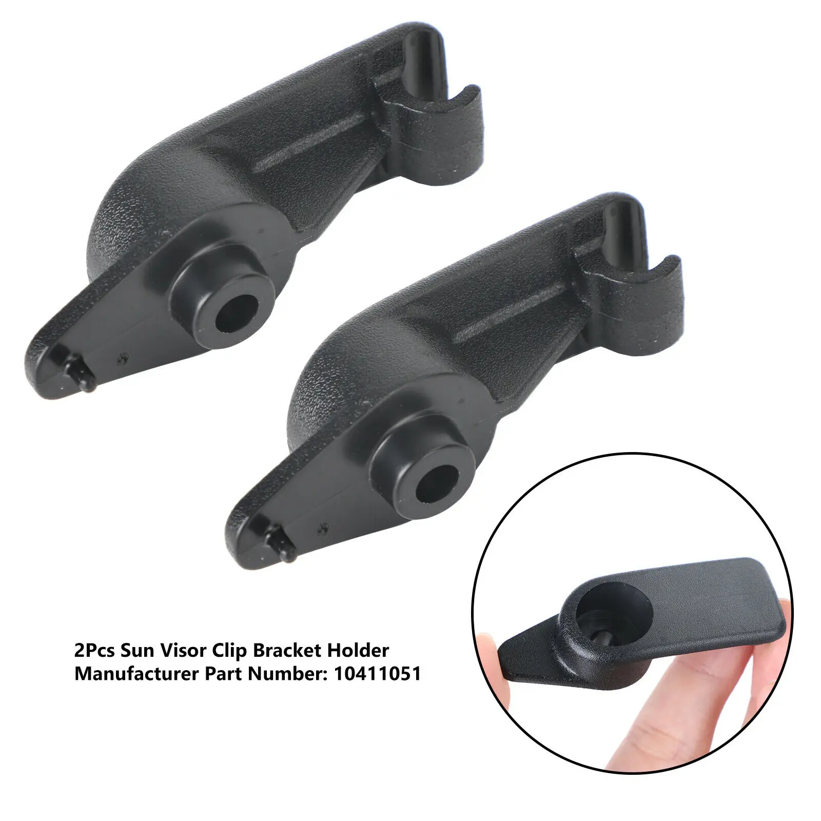 

1Pair Car Sun Visor Clip Bracket Holder 10411051 Left Right Front For Chevrolet For C5 1997-2004 Car Interior Sun Visor Clip