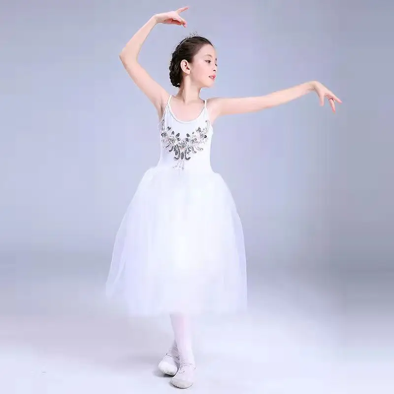 Детские Балетные танцевальные костюмы для девочек профессиональная Европейская