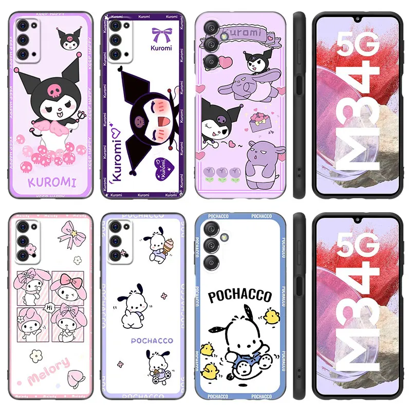 Телефонный чехол Kuromi Melody для Samsung Note 10 Lite 20 Ultra M04 M13 M32 4G M14 M33 M34 M42 M52 M53 M54 M55 Φ M11 M12 M21 M31