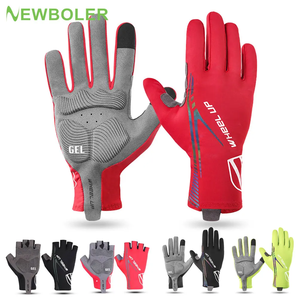 

Новые гелевые спортивные велосипедные перчатки с длинными пальцами для сенсорного экрана, перчатки для горных и дорожных велосипедов, гоно...