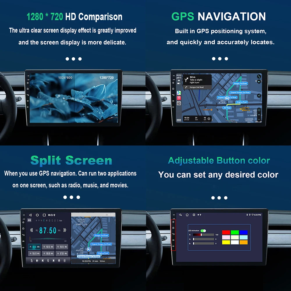 Для Renault Trafic 3 2014-2021 для Opel Vivaro B 2014-2018 Android Автомобильный видеорадиоплеер Carplay GPS