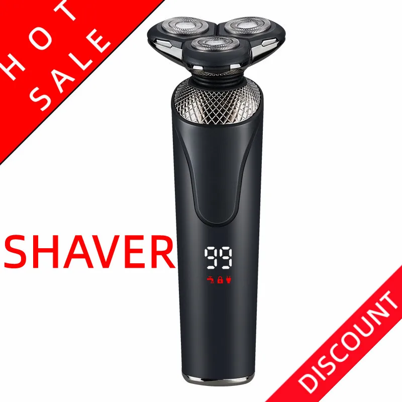 Intelligent High Power Lcd Razor Rechargeable Beard Shaver
