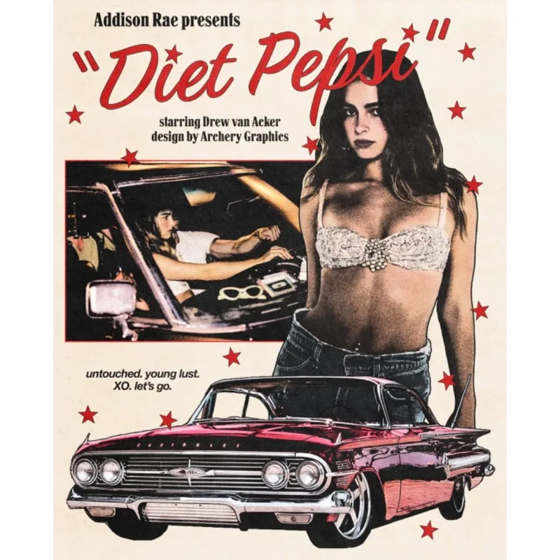 

Постер Addison Rae «Diet Pepsi» печатная картина на холсте