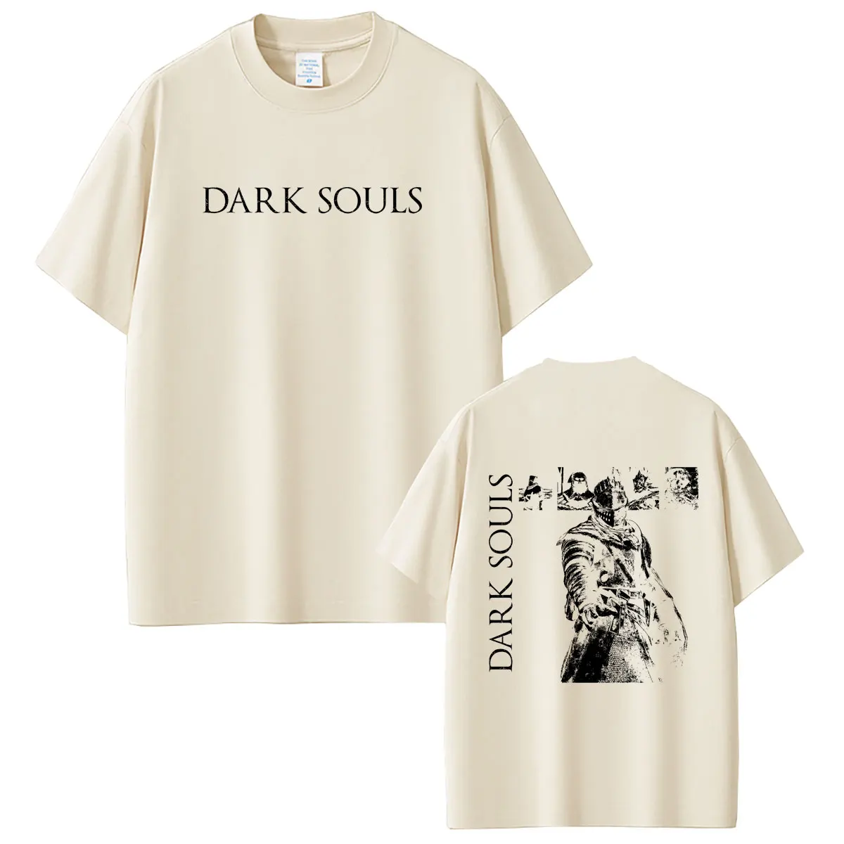 Футболка Game Dark Souls Oscar of Astora, унисекс, повседневная, из мягкого хлопка, топы для мужчин и женщин, в стиле 90-х, готический рок, оверсайз, уличная одежда (art.: 3920dc38617db) - 3920dc38617db