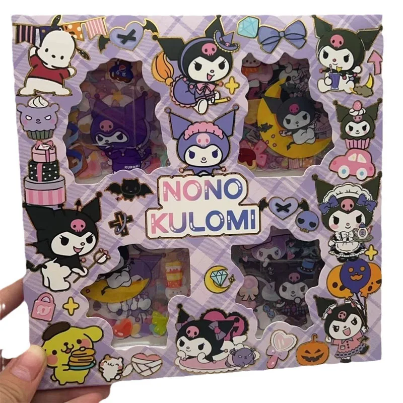 Набор наклеек Miniso Cinnamoroll Kuromi 100 не повторяющийся портативный аккаунт