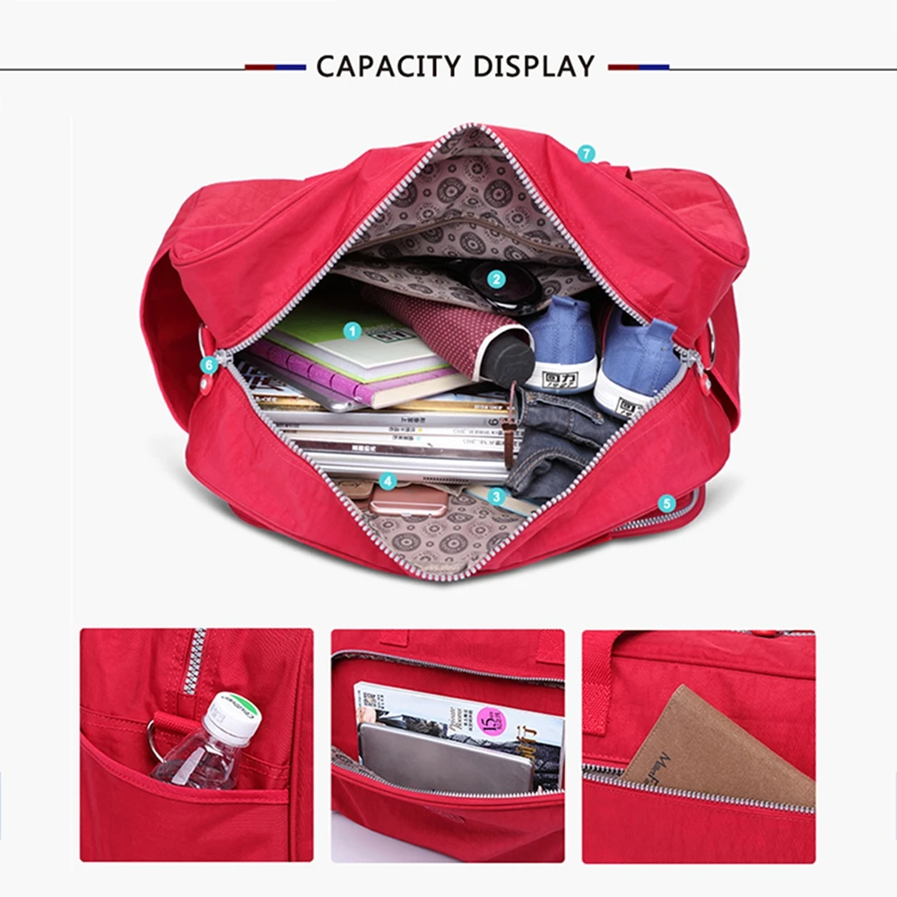 TEGAOTE luggage bag for Women Outdoor activity Travel Nylon Waterproof Fashion Large Capacity Men Trip laptop bag hand Unisex