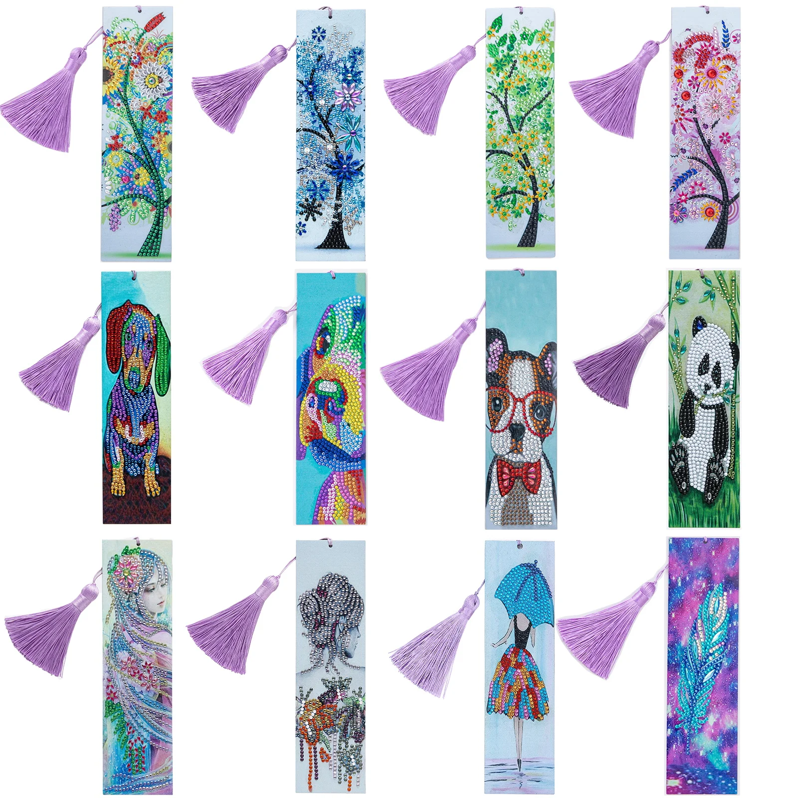 Diamond Painting Bookmark Art Bookmarks Embroidery Kit Cross Stitch Special Shaped Drill for Book Adults DIY Craft | - Цена: 274.72