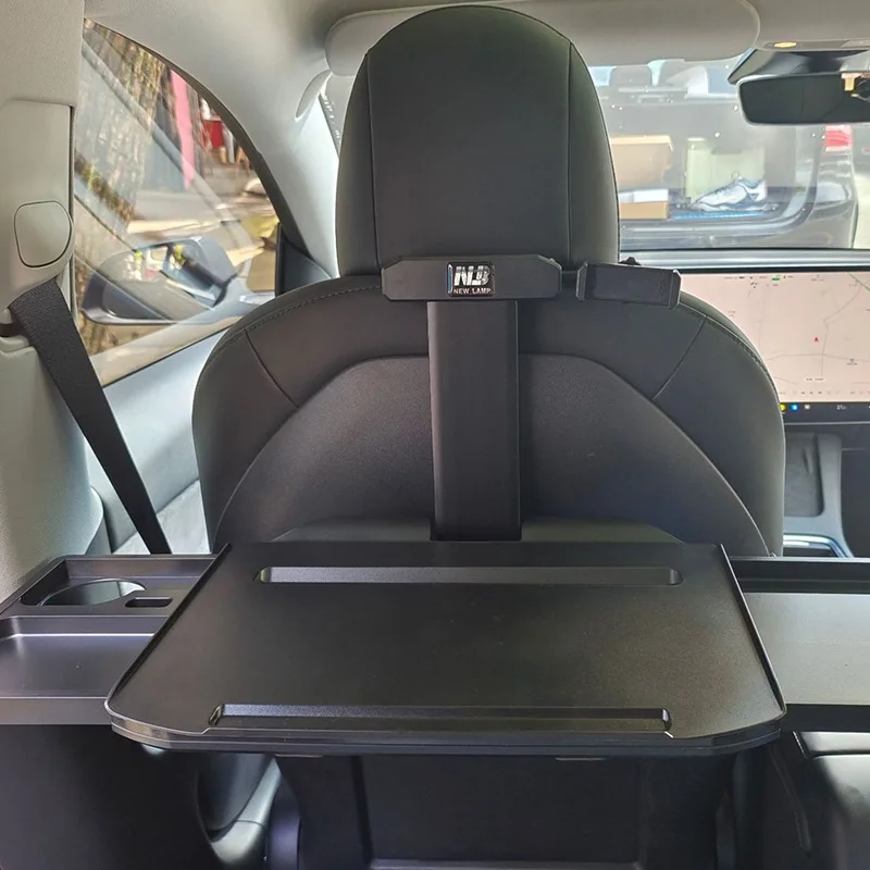 

Livingfun For Tesla Model 3-Y Rear Small Table Dining Table Car Computer Stand for Students Writing Homework