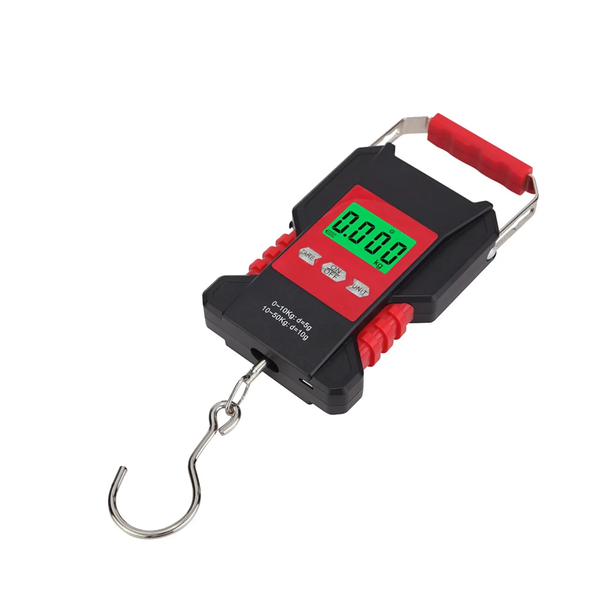 

Portable Waterproof Fishing Scale Digital Recharged Hanging Hook Scales for Courier Hunting Luggage Home Weighing Scale