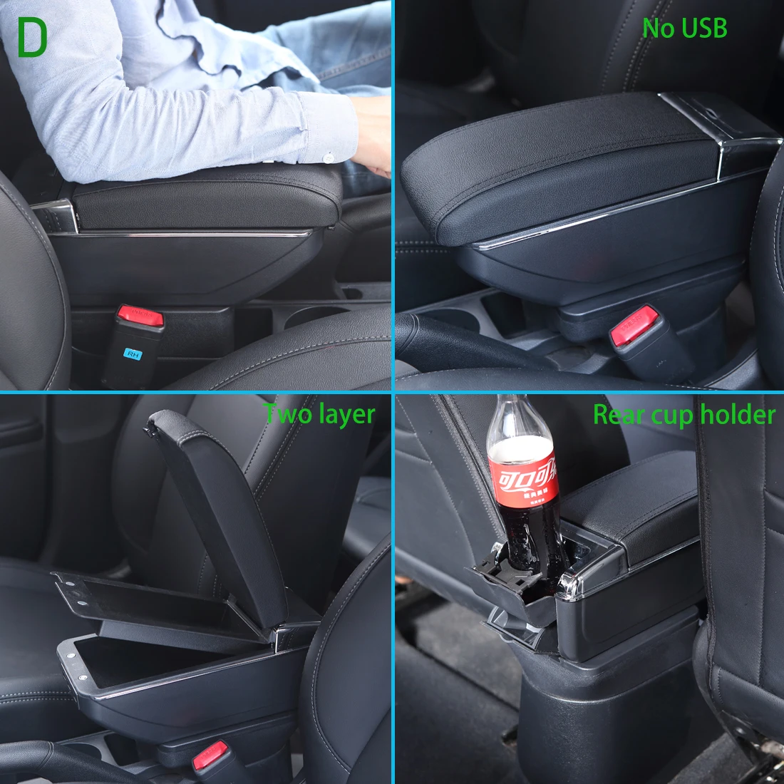 Подлокотник для Opel Corsa D автомобильный контейнер хранения детали интерьера