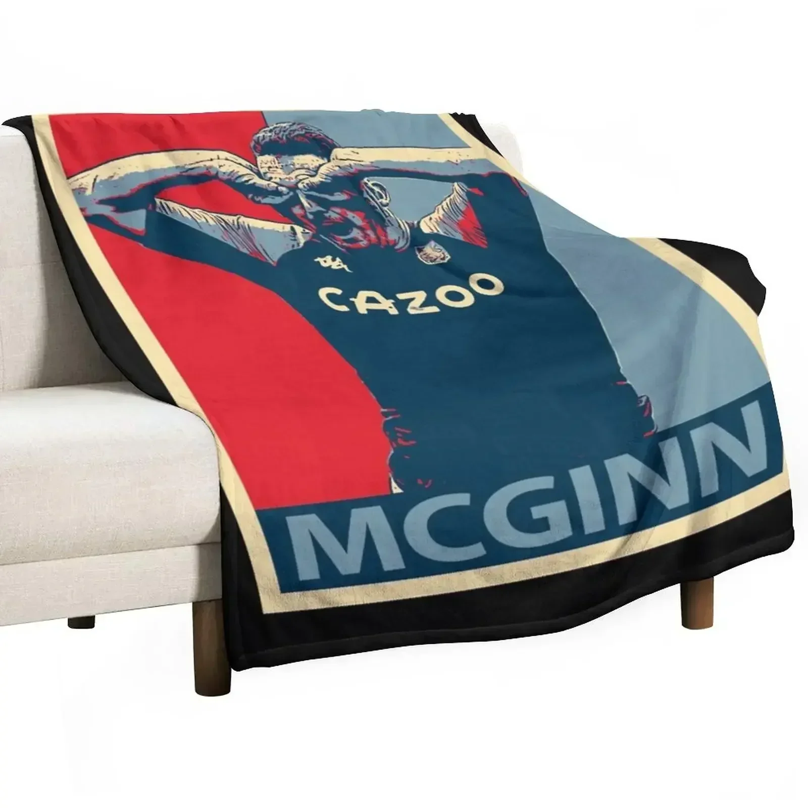 Фото Классическая футболка John McGinn.png. Плед для диванов, тонкие детские декоративные зимние покрывала, мягкие покрывала для кроватей. №1