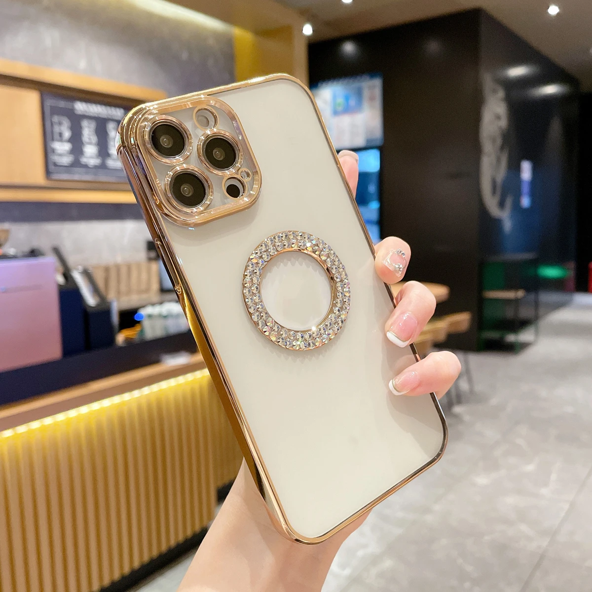 Роскошный Чехол Для Телефона С Бриллиантами iPhone 14/13/12/11 Pro Max Пылезащитный