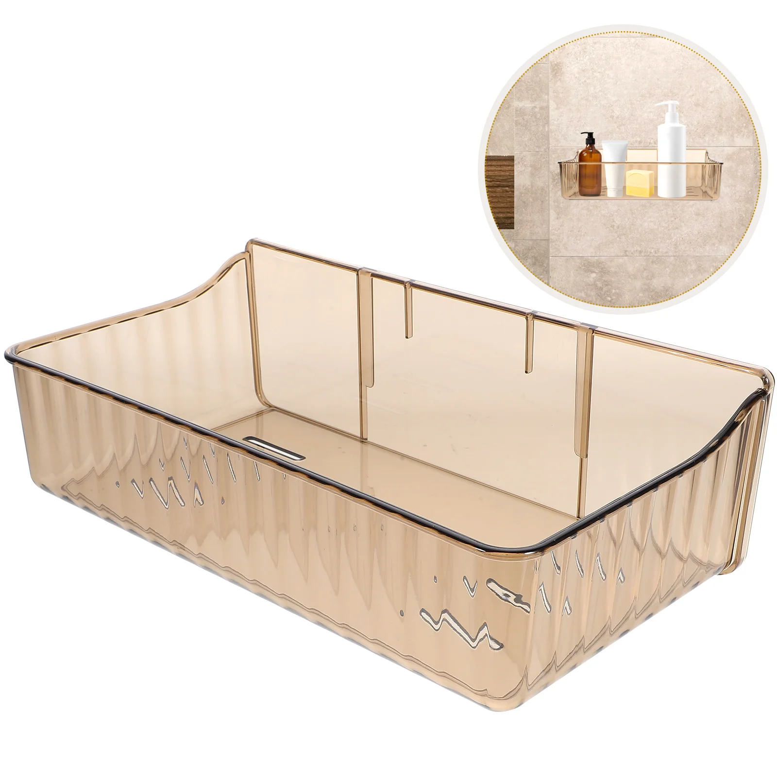 

Dry Shampoo Women Bathroom Shelf Wall Mount Draining Rack Holder Racks Adhesive Storage